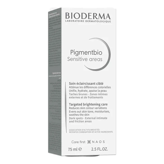 Крем для депигментации тела Bioderma Pigmentbio Sensitive Areas 75 мл (3701129800096) - Фото 2 Крем для депигментации тела Bioderma Pigmentbio Sensitive Areas 75 мл (3701129800096) - изображение 2