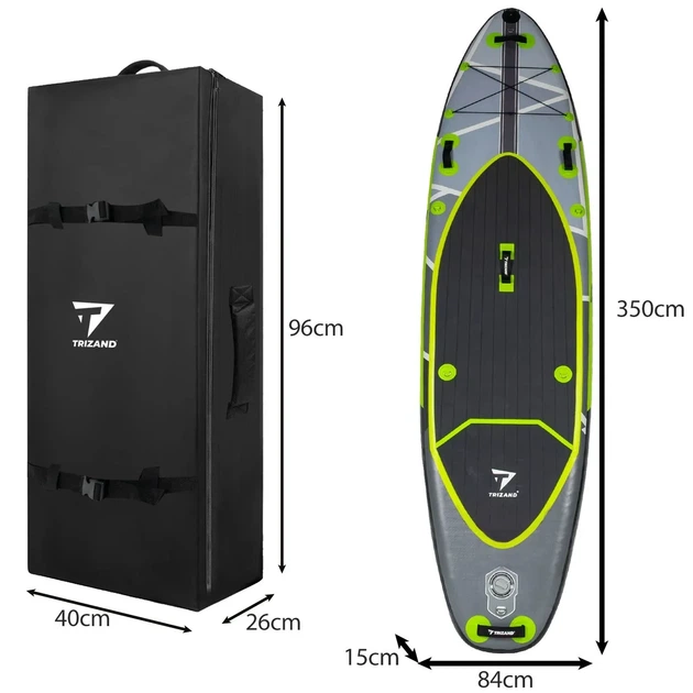 Надувна SUP-дошка для плавання Trizand 350 см із сидінням, веслом та комплектом аксесуарів (+ аксесуари) - изображение 2