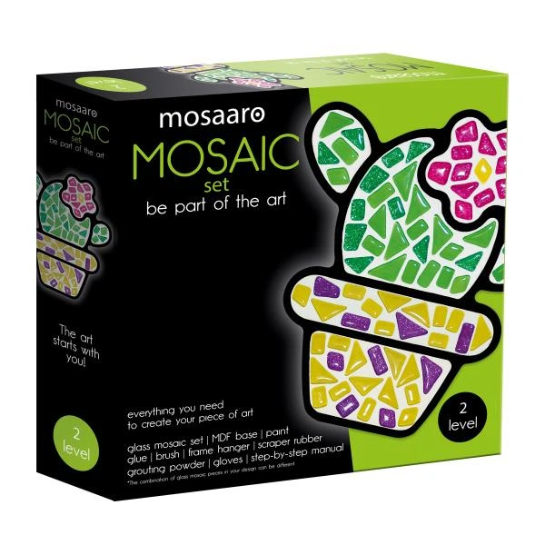 Набор для стеклянной мозаики Mosaaro Кактус (MA2006) - Фото 1 Набор для стеклянной мозаики Mosaaro Кактус (MA2006) - изображение 1