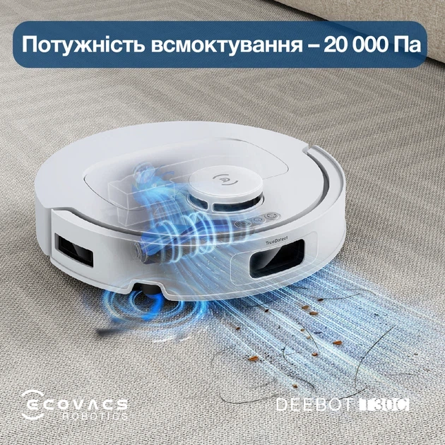 Робот-пилосос Ecovacs DEEBOT T30C OMNI White (DLX71 WHITE) - изображение 2