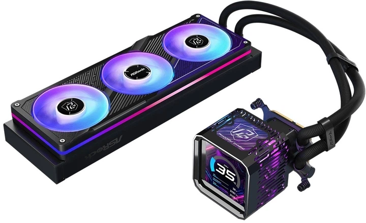 Система водяного охолодження ASRock Phantom Gaming 360 LCD - Фото 4 Система водяного охолодження ASRock Phantom Gaming 360 LCD - изображение 4