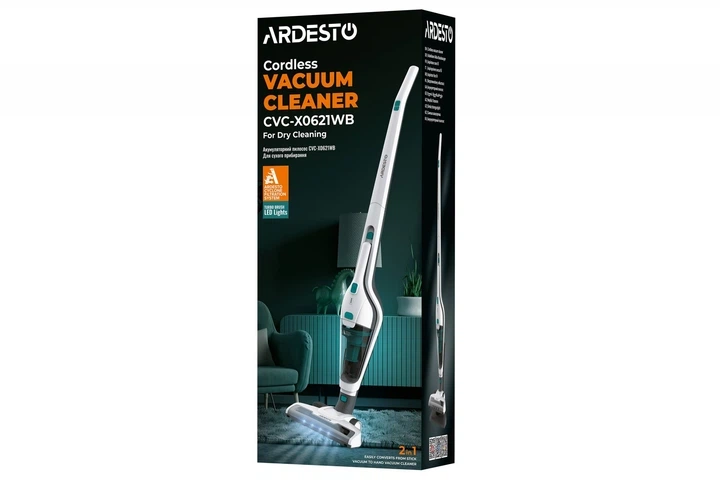 Пилосос бездротовий Ardesto CVC-X0621WB - изображение 2