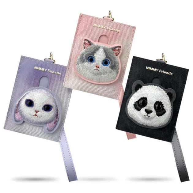 Etui na karty Nimmy Big Eyed Pet 2.0 Cat Pink (6971080318566) - obraz 5