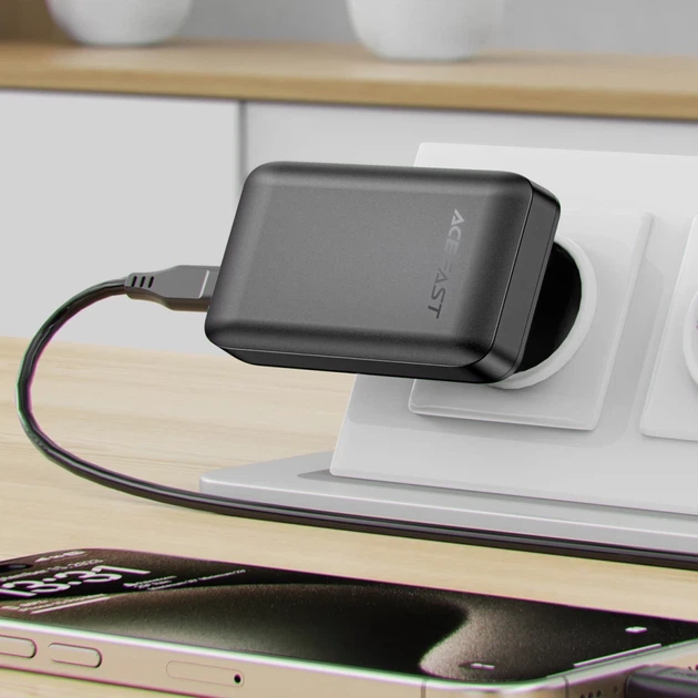 Зарядное устройство Acefast A100 65W GaN 2 USB-C + USB-A Black (6974316283492) - изображение 9