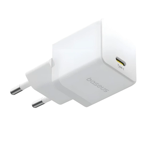 Сетевое зарядное устройство Baseus Palm PD/FC 20W USB-C with USB-C to USB-C Cable 1 m White (P10111602213-01) - изображение 3