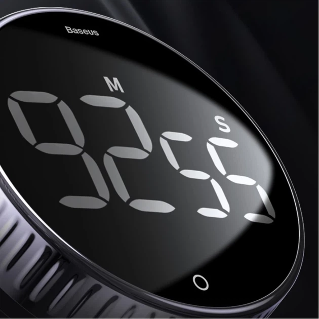 Таймер Baseus Heyo Rotation Countdown Timer Black (ACDJS-01) - Фото 12 Таймер Baseus Heyo Rotation Countdown Timer Black (ACDJS-01) - зображення 12