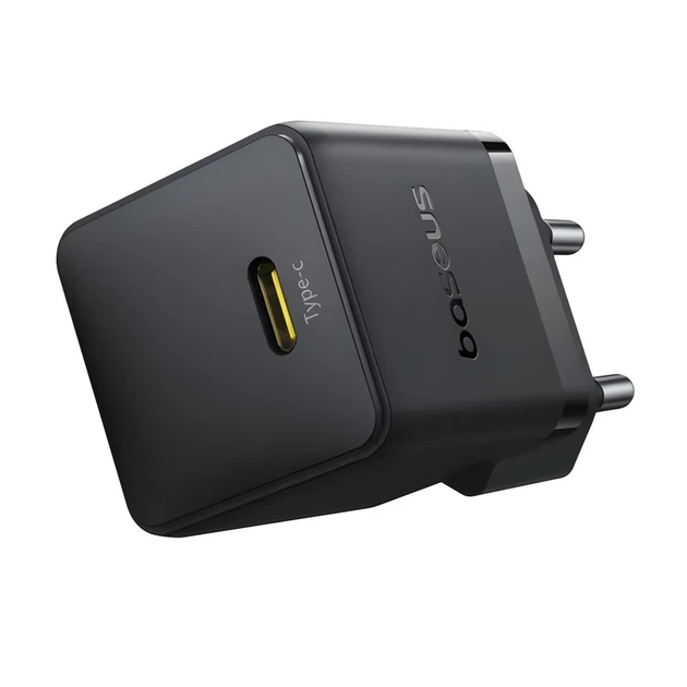 Мережевий зарядний пристрій Baseus Palm PD/FC 20W USB-C with USB-C to USB-C Cable 1 m Black (P10111602113-01) - Фото 2 Мережевий зарядний пристрій Baseus Palm PD/FC 20W USB-C with USB-C to USB-C Cable 1 m Black (P10111602113-01) - зображення 2