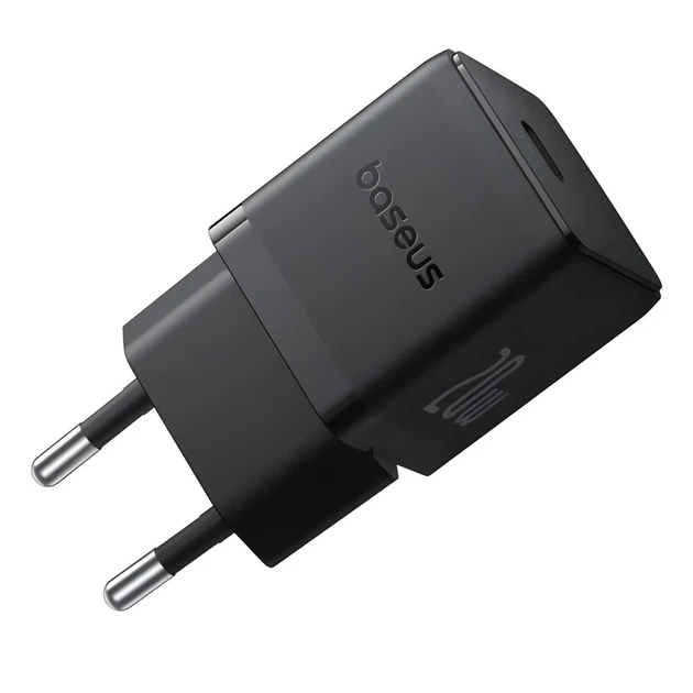 Мережевий зарядний пристрій Baseus Palm PD/FC 20W USB-C with USB-C to USB-C Cable 1 m Black (P10111602113-01) - Фото 5 Мережевий зарядний пристрій Baseus Palm PD/FC 20W USB-C with USB-C to USB-C Cable 1 m Black (P10111602113-01) - зображення 5