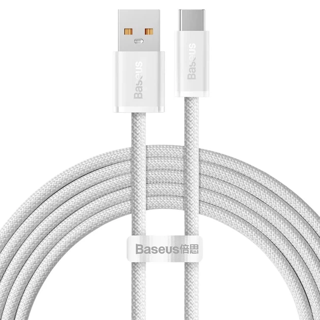 Кабель Baseus Dynamic Series USB-A to USB-C 2m White (CALD000702) - Фото 1 Кабель Baseus Dynamic Series USB-A to USB-C 2m White (CALD000702) - зображення 1