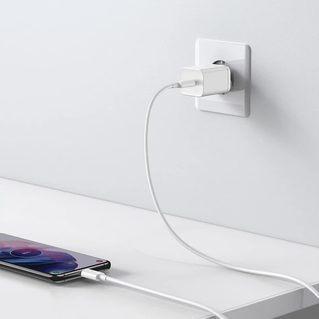 Мережевий зарядний пристрій Baseus Super Si 25W USB-C White (CCSP020102) - Фото 10 Мережевий зарядний пристрій Baseus Super Si 25W USB-C White (CCSP020102) - зображення 10