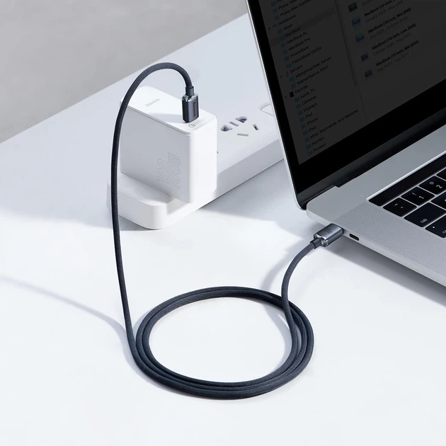 Кабель Baseus Crystal Shine USB-C to USB-C 1.2m Black (CAJY000601) - изображение 10