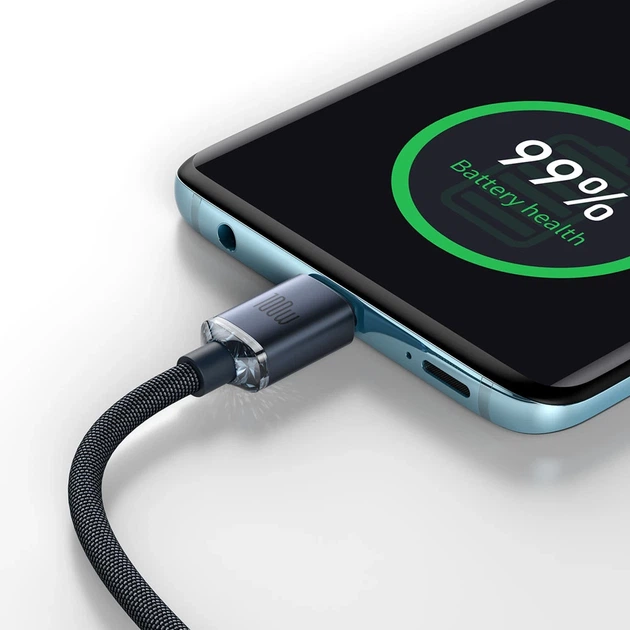 Кабель Baseus Crystal Shine USB-C to USB-C 1.2m Black (CAJY000601) - изображение 11