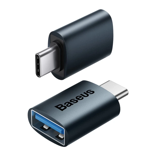 Адаптер Baseus Ingenuity OTG USB Type-C do USB-A 3.1 Blue (ZJJQ000003) - Фото 1 Адаптер Baseus Ingenuity OTG USB Type-C do USB-A 3.1 Blue (ZJJQ000003) - зображення 1