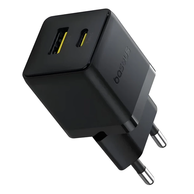 Мережевий зарядний пристрій Baseus Palm PD/QC 20W USB-C | USB-A Black (P10111608113-00) - Фото 3 Мережевий зарядний пристрій Baseus Palm PD/QC 20W USB-C | USB-A Black (P10111608113-00) - зображення 3