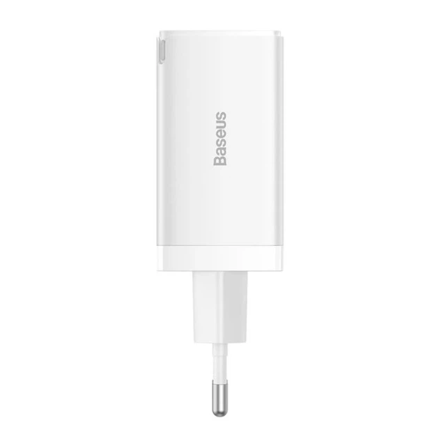 Мережевий зарядний пристрій Baseus GaN5 Pro FC 65W 2xUSB-C | USB-A with USB-C to USB-C Cable White (CCGP120202) - зображення 6