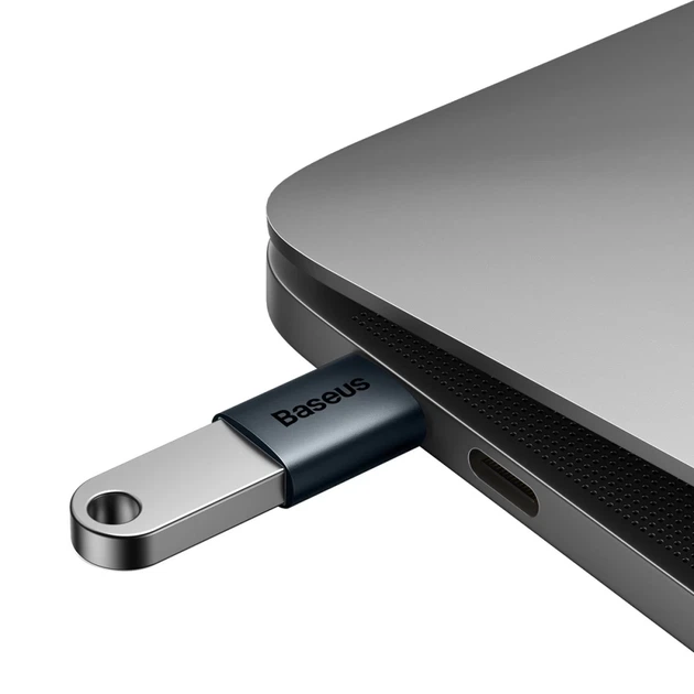 Адаптер Baseus Ingenuity OTG USB Type-C do USB-A 3.1 Blue (ZJJQ000003) - Фото 7 Адаптер Baseus Ingenuity OTG USB Type-C do USB-A 3.1 Blue (ZJJQ000003) - зображення 7