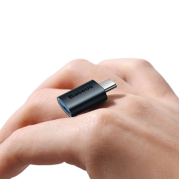 Адаптер Baseus Ingenuity OTG USB Type-C do USB-A 3.1 Blue (ZJJQ000003) - Фото 8 Адаптер Baseus Ingenuity OTG USB Type-C do USB-A 3.1 Blue (ZJJQ000003) - зображення 8