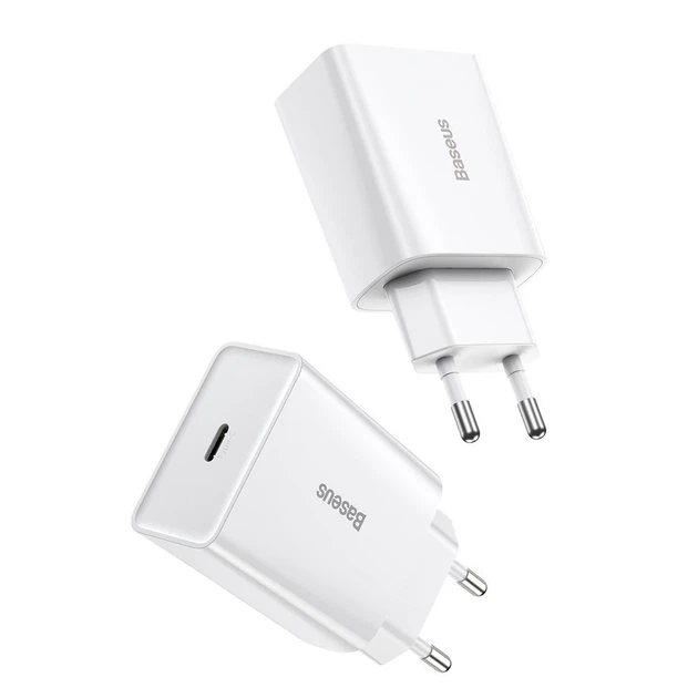 Сетевое зарядное устройство Baseus Speed Mini PD 20W USB-C White (CCFS-SN02) - Фото 6 Сетевое зарядное устройство Baseus Speed Mini PD 20W USB-C White (CCFS-SN02) - изображение 6