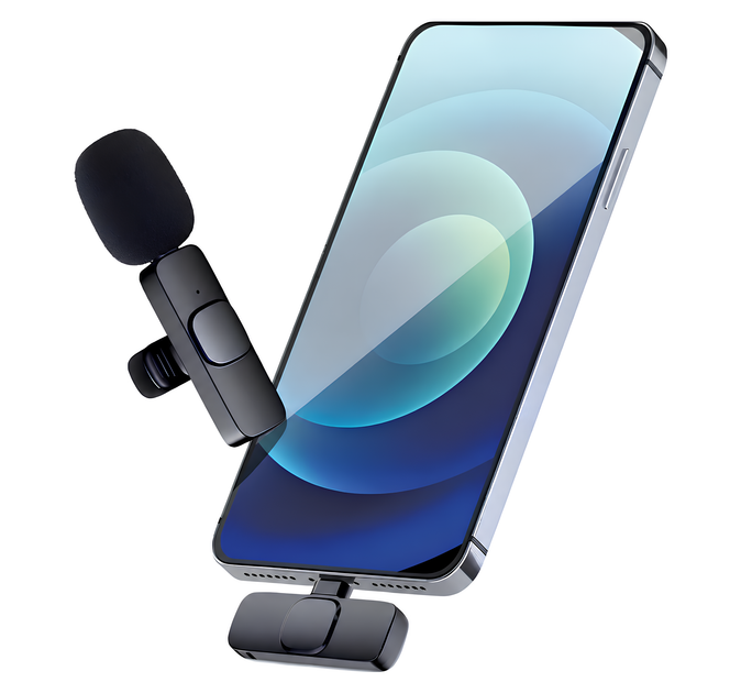 Беспроводной петличный микрофон K60 для iPhone, Wireless Mic Lightning K60 - изображение 5