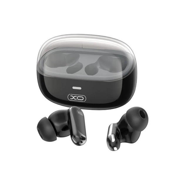 Бездротові блютуз TWS навушники XO G42 Golden Bud Exquisite Dual-Mic ANC+ENC Bluetooth V5.4 чорні - изображение 3