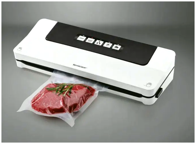 Вакууматор 125W для запечатування продуктів із функцією вологого вакуумування 1 шт. білий Silver Crest МС0561 - зображення 4