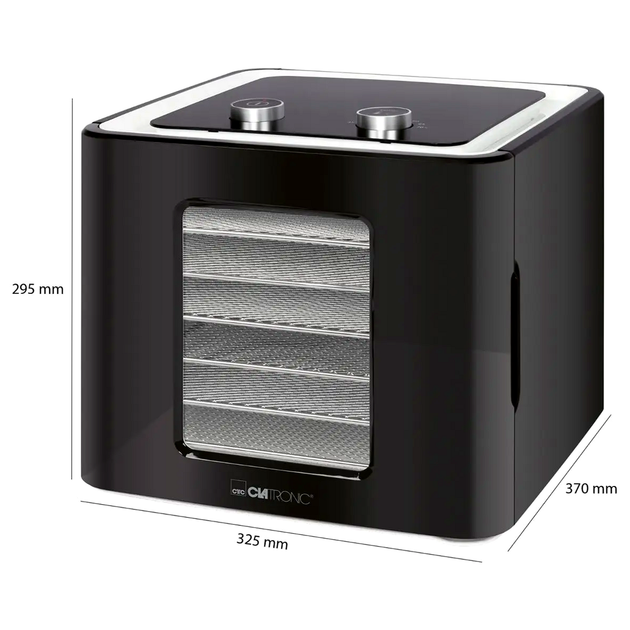 Сушилка для грибов овощей фруктов 6 секций 35-70 °C для кухни Clatronic HE0269 - изображение 2
