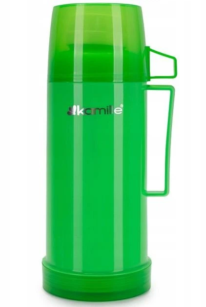 Термос Kamille KM-2070 450 мл пластиковый со стеклянной колбой с крышкой-чашкой зеленый - Фото 1 Термос Kamille KM-2070 450 мл пластиковый со стеклянной колбой с крышкой-чашкой зеленый - изображение 1
