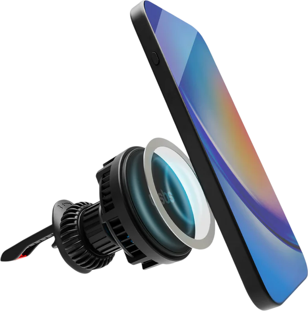 Автотримач для телефону SBS Mobile phone holder with cooling fan and 15W wireless charging Black (TESUPFANWIR15W) - зображення 3