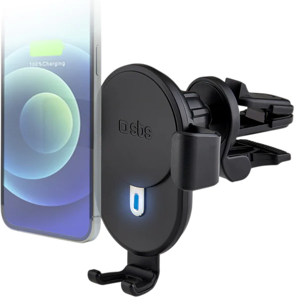 Uchwyt samochodowy do telefonu SBS Car holder with 10W wireless charging and Gravity lock Black (TESUPWIR10CLIPSTG) - obraz 2