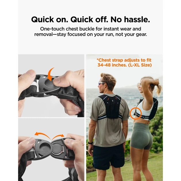 Жилет для бега Spigen A720 Dynamic Shield Running Vest (L-XL) Black (AMP11390) - изображение 9