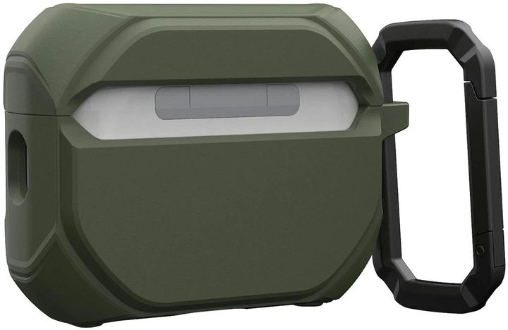 Чехол UAG для AirPods Pro (Gen 3, 2025) with Built-in Phone Stand, Monarch Olive Drab/Silver (104131117233) - изображение 9