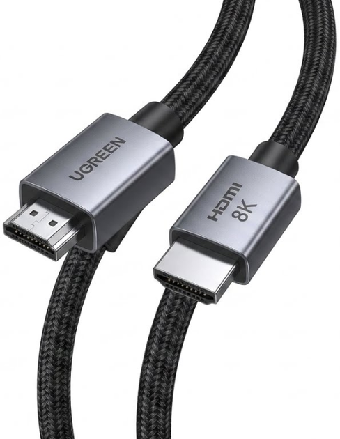 Кабель Ugreen HDMI - HDMI v2.1 8K/60 Гц 4K/240 Гц 48 Гбит/с 3 м Black (25911) - Фото 2 Кабель Ugreen HDMI - HDMI v2.1 8K/60 Гц 4K/240 Гц 48 Гбит/с 3 м Black (25911) - изображение 2