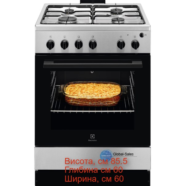 Плита газова ELECTROLUX LKG604012X - Фото 1 Плита газова ELECTROLUX LKG604012X - изображение 1