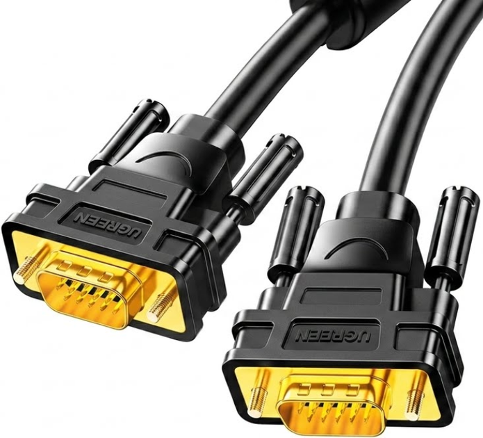 Кабель Ugreen VG101 VGA - VGA 1920 x 1080 20 м Black (11635) - Фото 1 Кабель Ugreen VG101 VGA - VGA 1920 x 1080 20 м Black (11635) - зображення 1