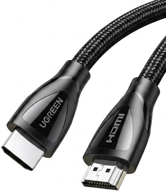 Кабель HDMI Ugreen HD140 HDMI - HDMI 8K/60Hz 4K/240Hz 5 м Black - Фото 1 Кабель HDMI Ugreen HD140 HDMI - HDMI 8K/60Hz 4K/240Hz 5 м Black - зображення 1