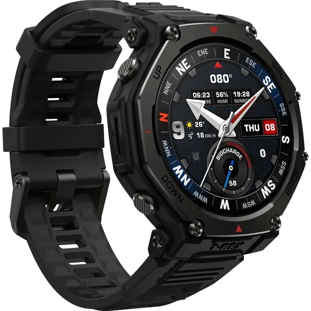Смарт-годинник Amazfit T-Rex 3 Pro 48mm W2444OV1N Tactical Black (1170956) - изображение 4