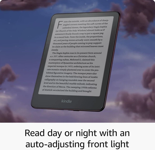Електронна книга Amazon Kindle Paperwhite 12th Gen. 2024 32GB Signature Edition Metallic Raspberry - Фото 6 Електронна книга Amazon Kindle Paperwhite 12th Gen. 2024 32GB Signature Edition Metallic Raspberry - изображение 6