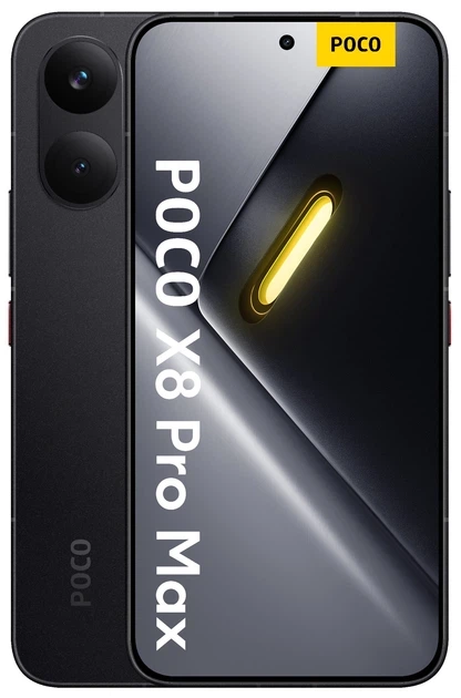 Смартфон POCO X8 Pro Max 12/256GB Black - Фото 1 Смартфон POCO X8 Pro Max 12/256GB Black - изображение 1