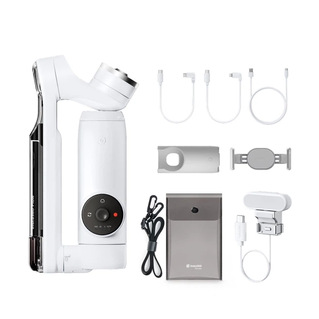Монопод-стабілізатор Insta360 Flow Creator Kit White - Фото 3 Монопод-стабілізатор Insta360 Flow Creator Kit White - изображение 3