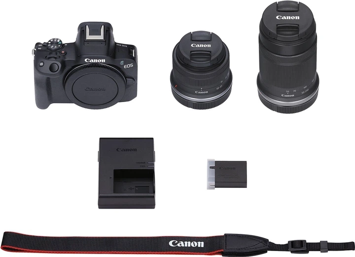 Фотоапарат Canon EOS R50 RF 18-45mm + RF55-210mm Black (5811C034AA) - Фото 2 Фотоапарат Canon EOS R50 RF 18-45mm + RF55-210mm Black (5811C034AA) - изображение 2