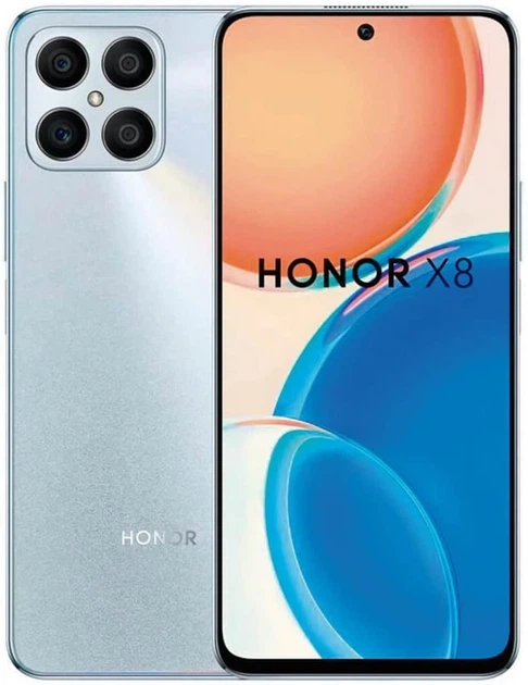 Смартфон Honor X8 6/128GB Titanium Silver Global - Фото 1 Смартфон Honor X8 6/128GB Titanium Silver Global - изображение 1