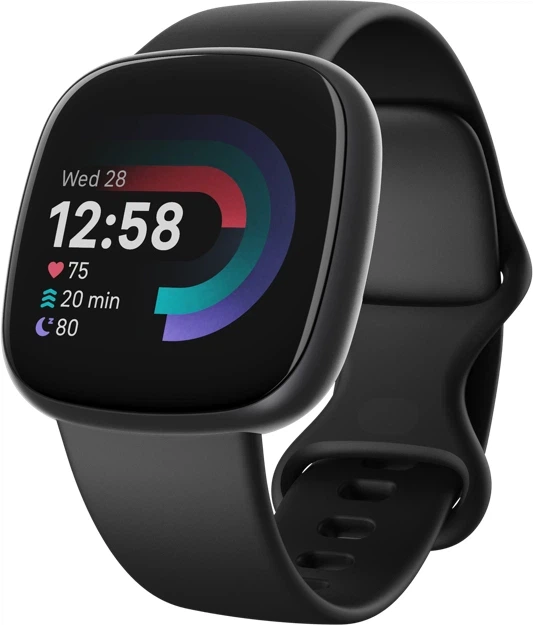 Смарт-годинник Fitbit Versa 4 Black/Graphite (FB523BKBK) - Фото 1 Смарт-годинник Fitbit Versa 4 Black/Graphite (FB523BKBK) - зображення 1