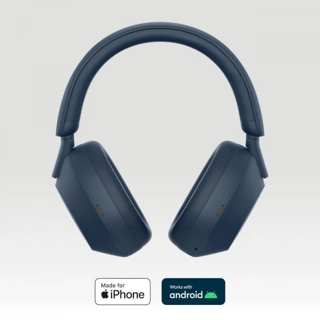 Гарнiтура Sony WH-1000XM5 Midnight Blue (WH1000XM5L.CE7) - изображение 2