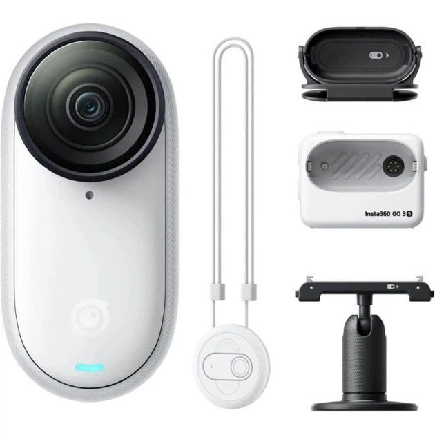 Екшн-камера Insta360 GO 3S 4K Standard Bundle 64GB White (CINSAATA_GO3S06) - Фото 2 Екшн-камера Insta360 GO 3S 4K Standard Bundle 64GB White (CINSAATA_GO3S06) - изображение 2