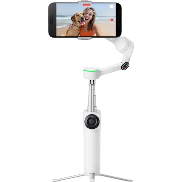 Стабілізатор відеозйомки Insta360 Flow 2 Pro White (CINSABQB-W) - Фото 4 Стабілізатор відеозйомки Insta360 Flow 2 Pro White (CINSABQB-W) - изображение 4