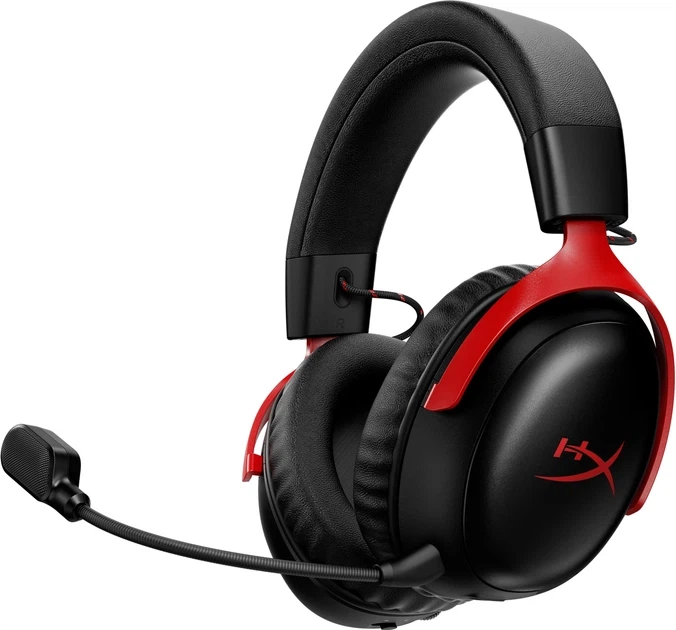 Навушники HyperX Cloud III S Wireless Black-Red (A59Z0AA) - Фото 1 Навушники HyperX Cloud III S Wireless Black-Red (A59Z0AA) - изображение 1