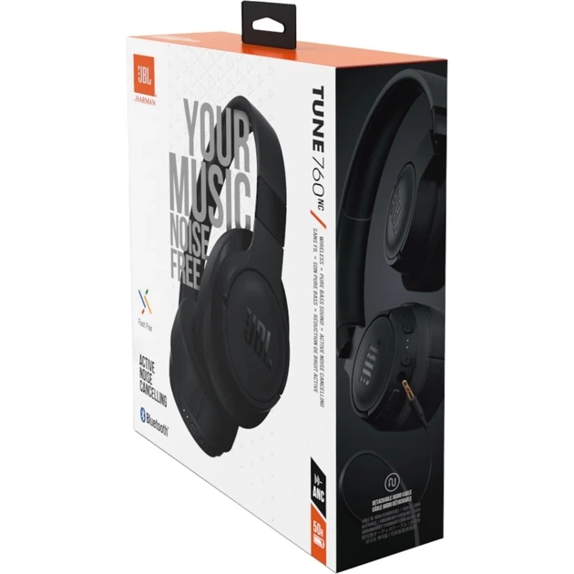 Навушники JBL Tune 760 NC Black (JBLT760NCBLK) - Фото 2 Навушники JBL Tune 760 NC Black (JBLT760NCBLK) - изображение 2