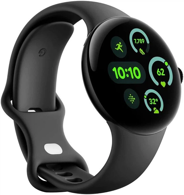 Google Pixel Watch 3 41 mm LTE Matte Black Aluminum Case/Obsidian Active Band - Фото 4 Google Pixel Watch 3 41 mm LTE Matte Black Aluminum Case/Obsidian Active Band - зображення 4