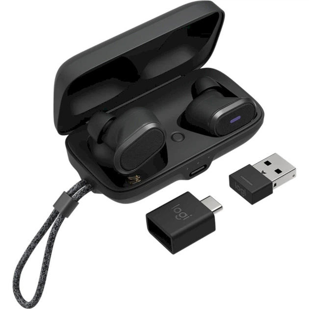 Навушники бездротові Logitech Zone True Wireless Graphite (985-001082) - зображення 4