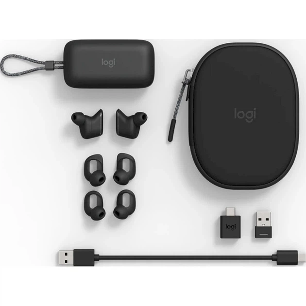 Навушники бездротові Logitech Zone True Wireless Graphite (985-001082) - зображення 6
